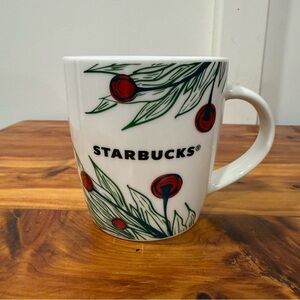 Starbucks 2020 Holiday Holly Berry Ceramic Mug